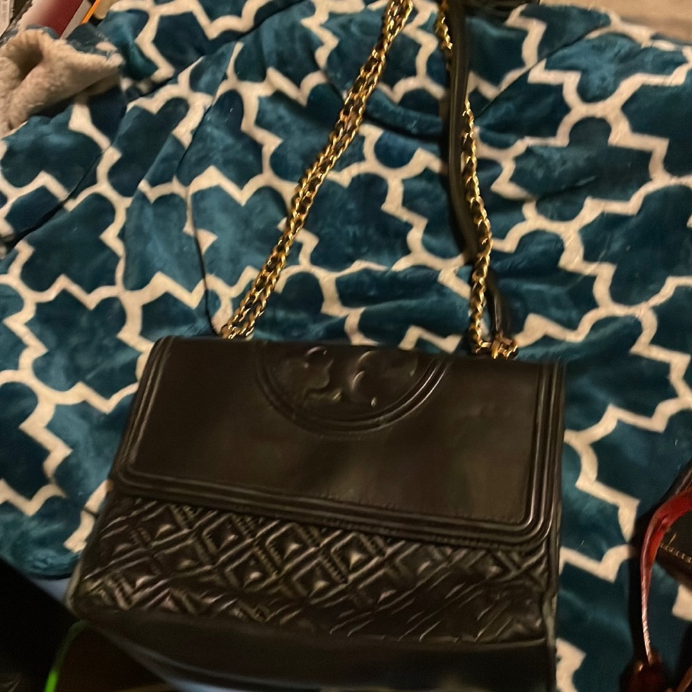 Tory Burch black leather bag